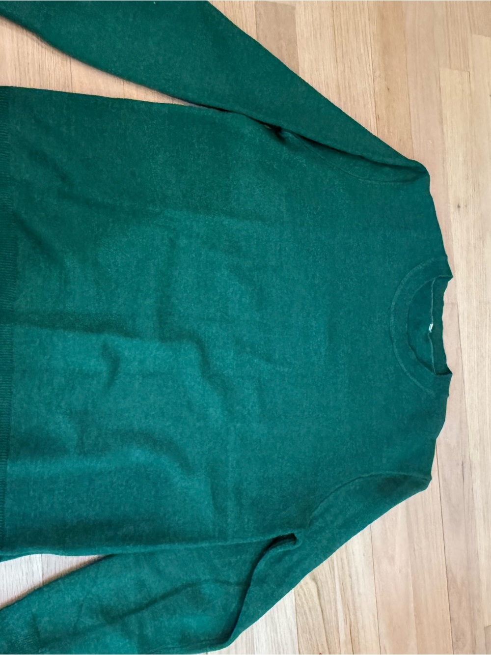 Women’s Crewneck Sweater in Deep Teal Green - M